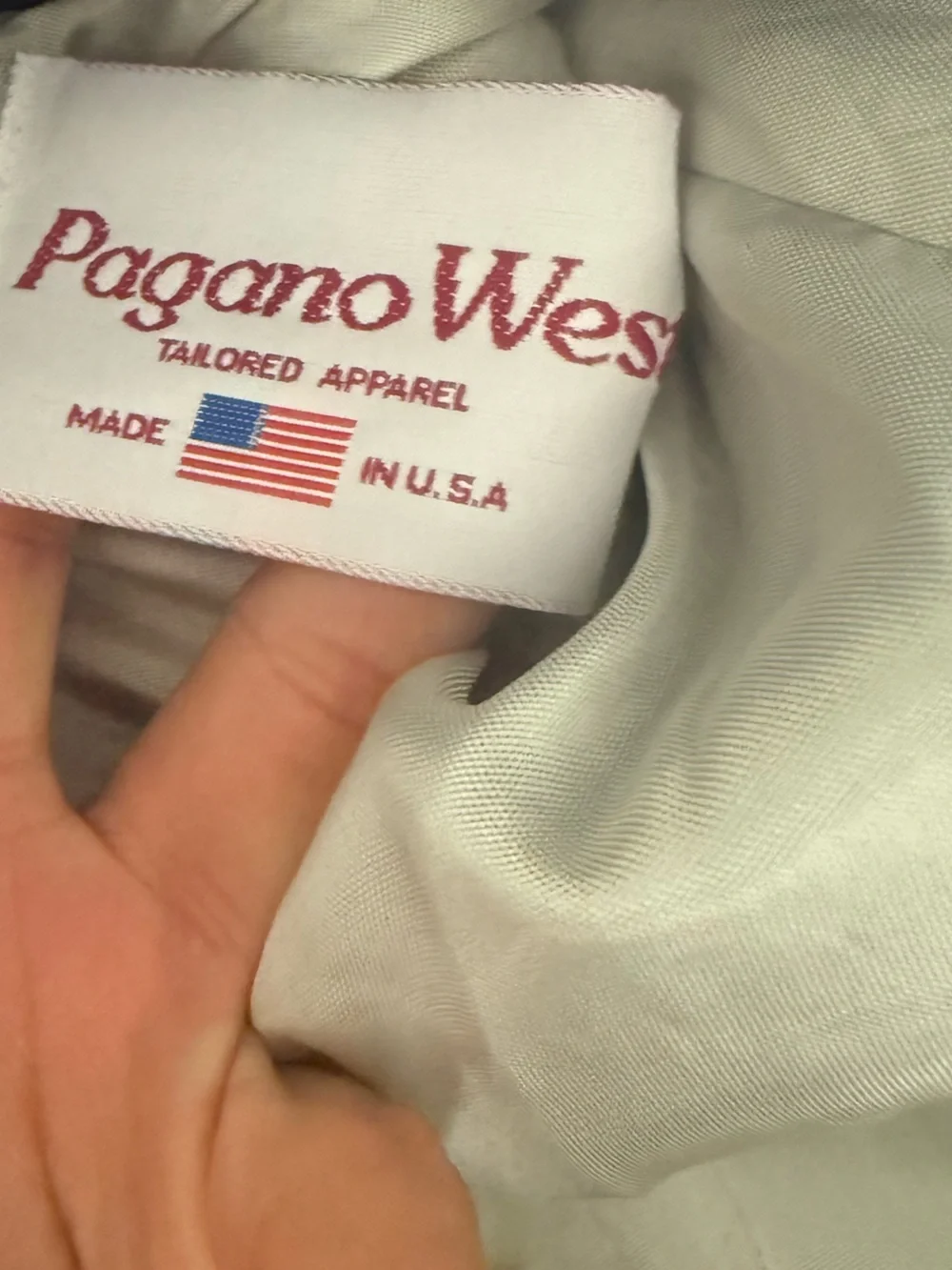 Vintage Pagano West 2 Piece Suit Shiny Textured Power Suit 80s 90s 36/L Western